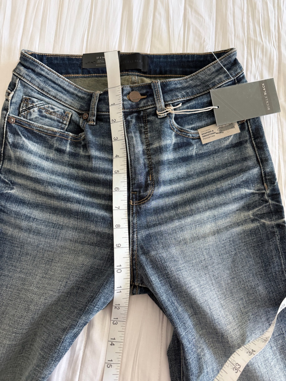 NWT Buckle Straight Leg Jeans - Picture 8 of 8